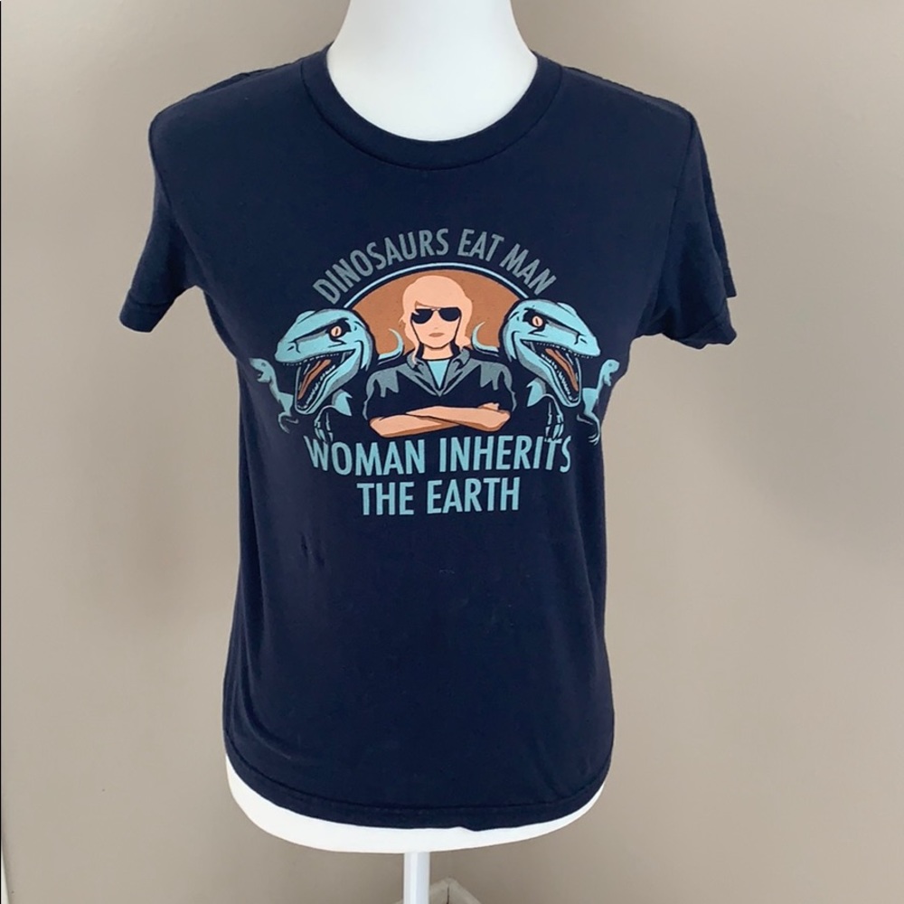 Jurassic Park Woman Inherits the Earth Tee